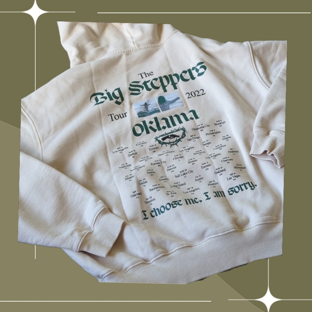 ✨🍋 Excellent condition! KENDRICK Lamar big steppers 2022 tour hoodie size M